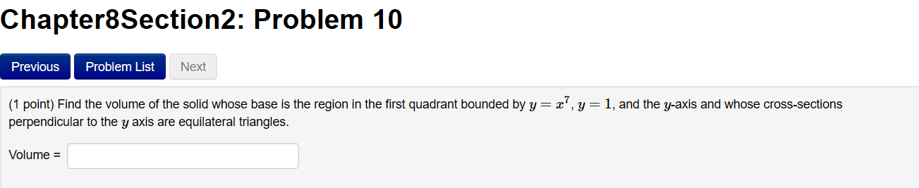 Solved Chapter8Section2: Problem 10 Previous Problem List | Chegg.com