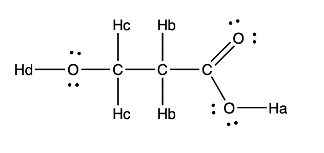 Solved Consider the acid shown here. a) Rank the acidity of | Chegg.com