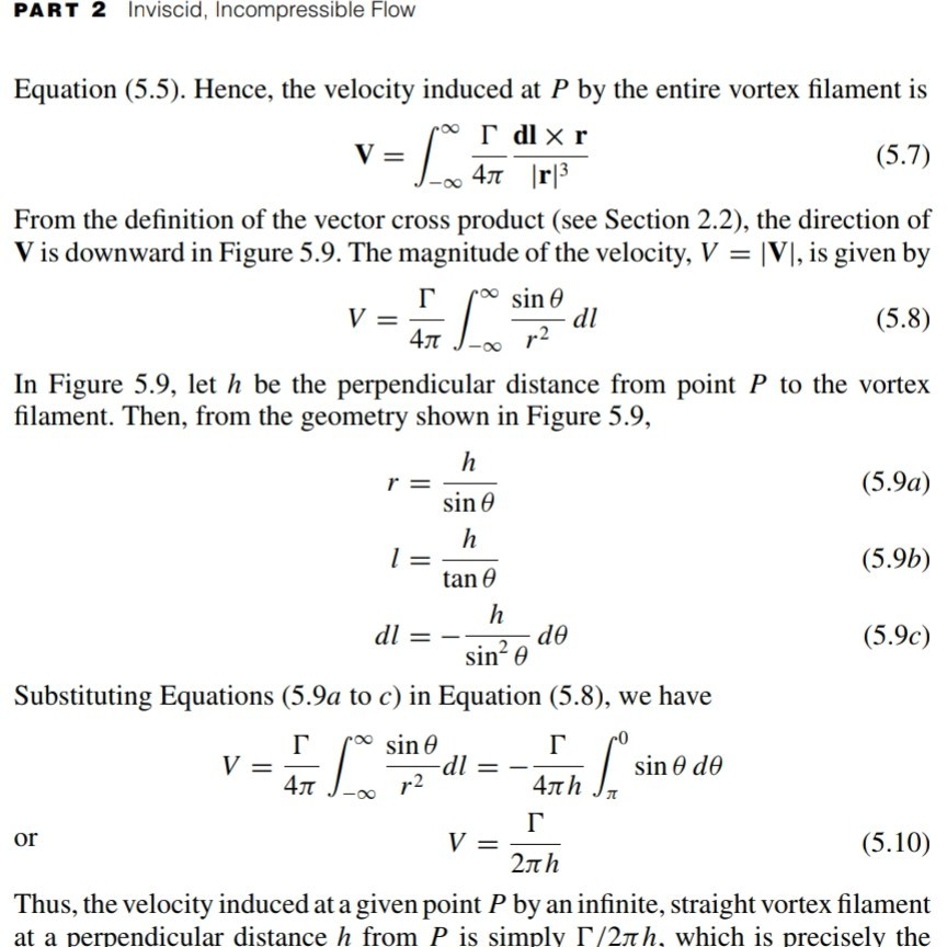 Solved 5 Using The Biot Savart Law Show That The Velocity 