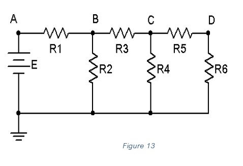 Solved 1. Consider the circuit of Figure 13. R5 and R6 form | Chegg.com