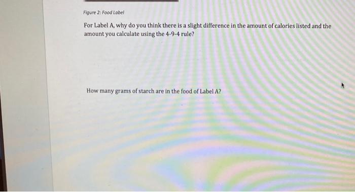 Solved Analyze The Following Two Nutrition Labels All Chegg Com