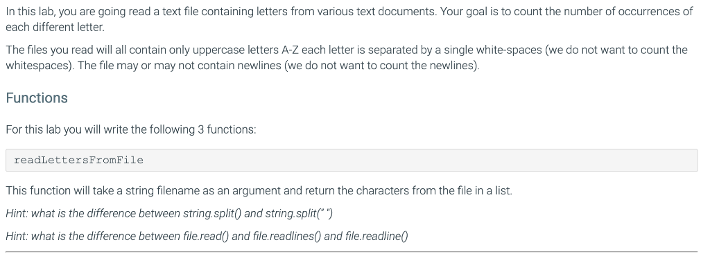 Solved n this lab, you are going read a text file containing | Chegg.com