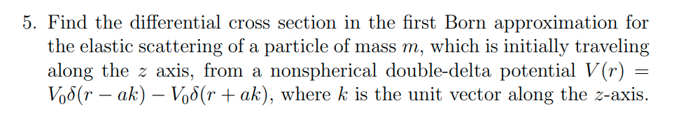 Solved Find the differential cross section in ﻿the first | Chegg.com