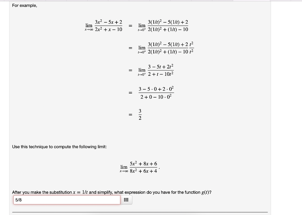 Solved I followed the example to a T and ended up with the | Chegg.com