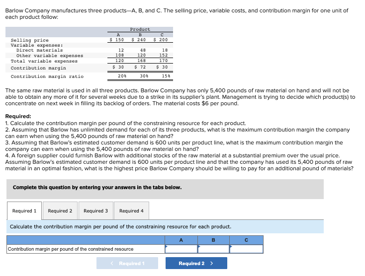 Solved Hello, this question is for my Managerial accounting | Chegg.com