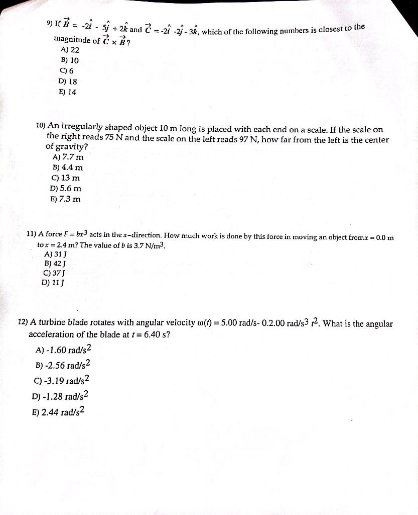 Solved Physics Problems: If You Answer All Questions | Chegg.com