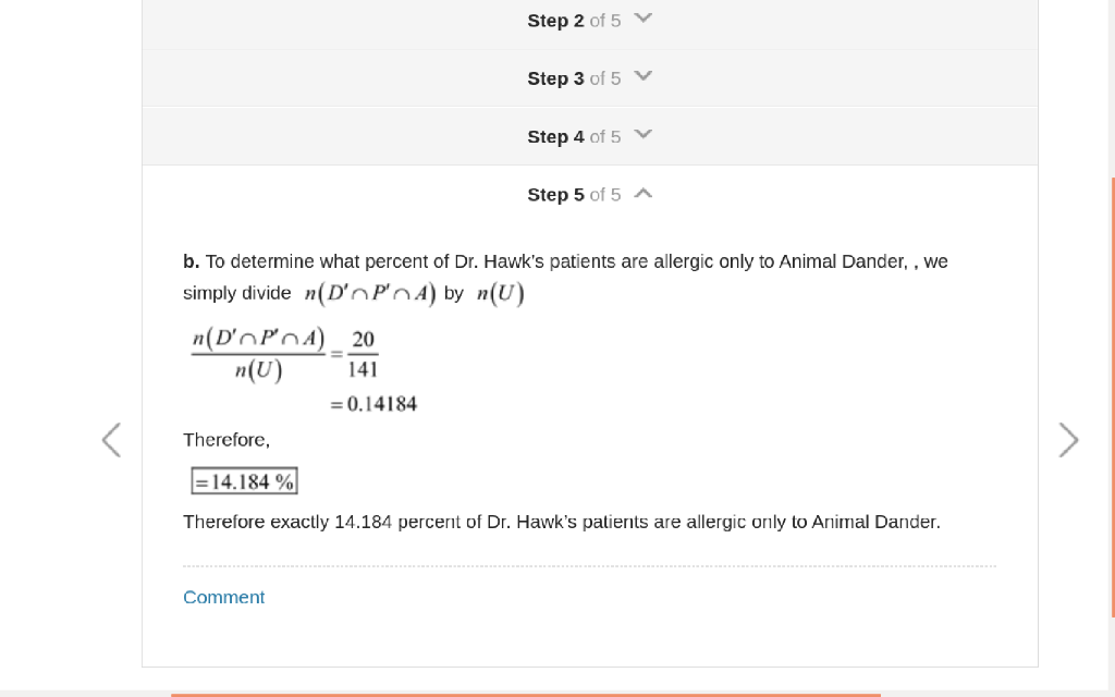 Solved Please help me draw a venn diagram. The steps and | Chegg.com