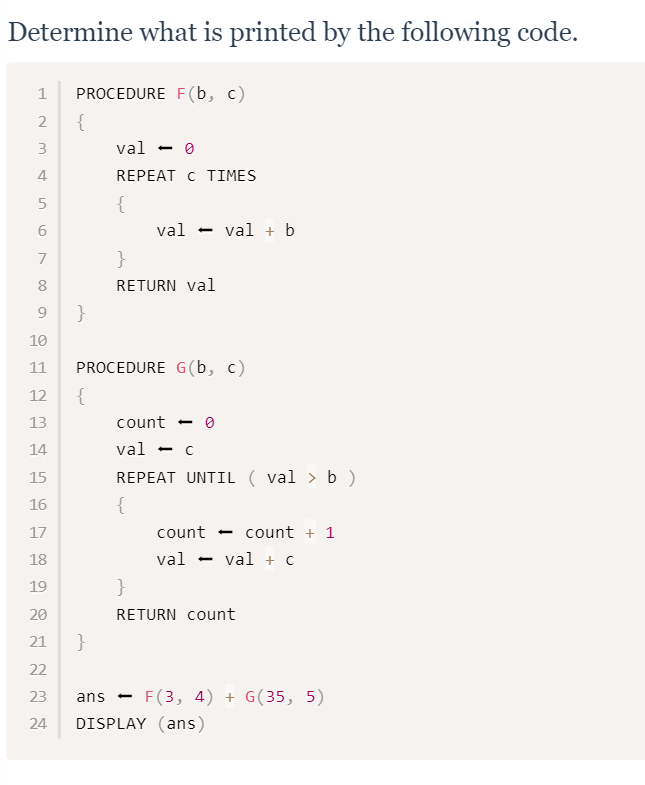 Solved Determine what is printed by the following code. 1 | Chegg.com