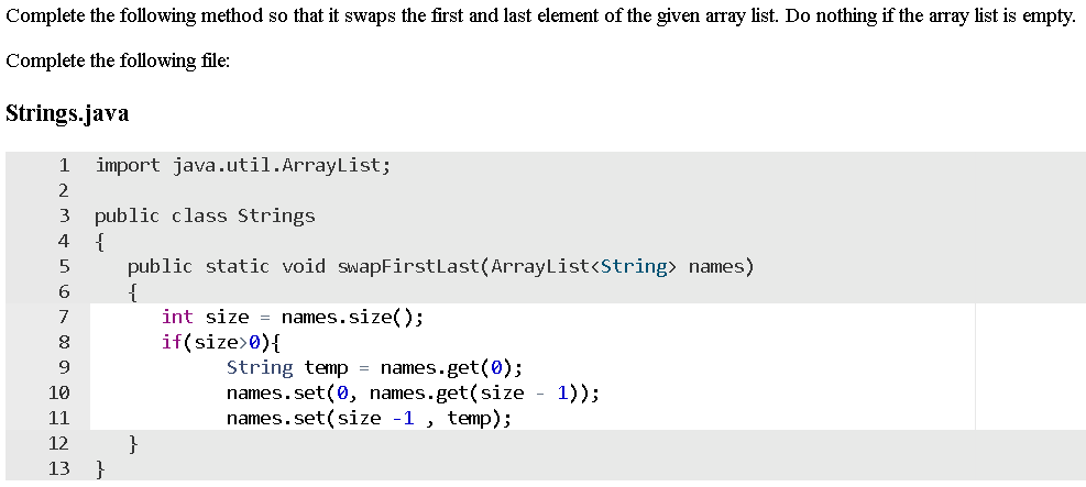 Solved Use the following file: StringsTester.java import | Chegg.com