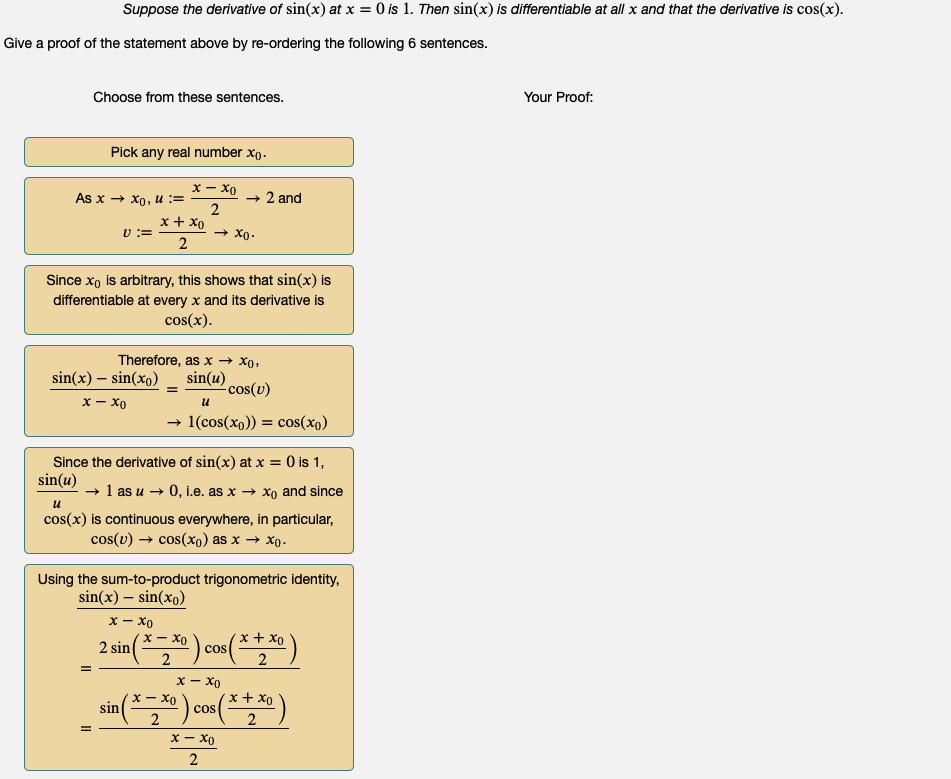 derivative of sin x power 0