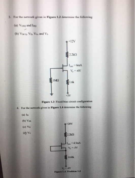 Solved . For the network given in Figure 1 3 determine the | Chegg.com