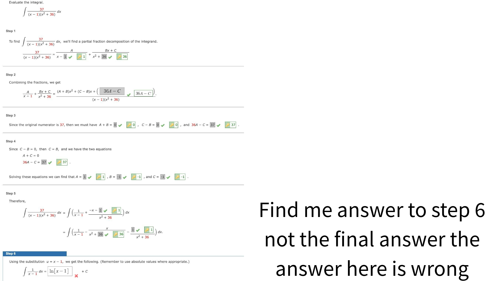 Solved Find me answer to step 6not the final answer | Chegg.com