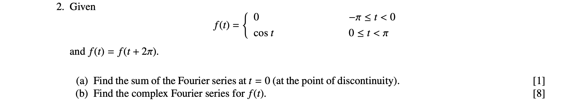 Solved 2. Given -A | Chegg.com