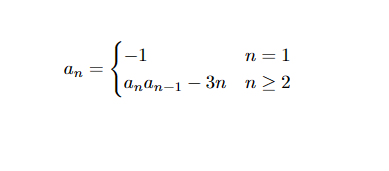 Solved an 1 п = 1 anan-1 — 3n n>2 п2 For each of the | Chegg.com