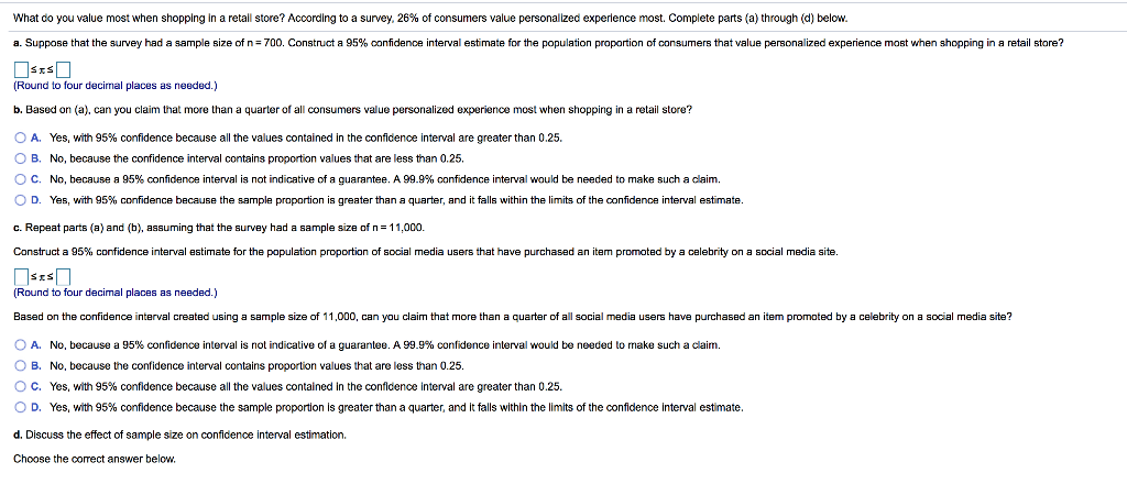 Solved What Do You Value Most When Shopping In A Retail 