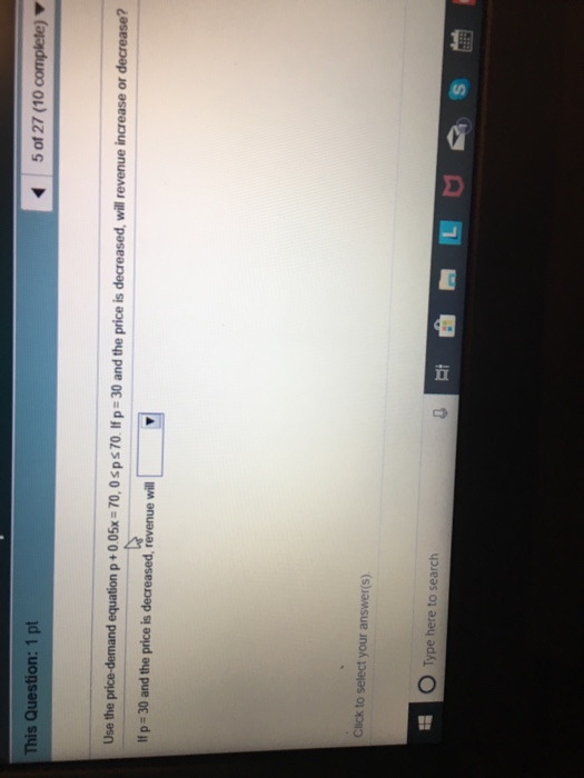 Solved 5 Of 27 10 This Question 1 Pt P 30 And The Price Is Chegg Solved 5 Of 27 10 This Question 1 Pt P 30 And The Price Is Chegg