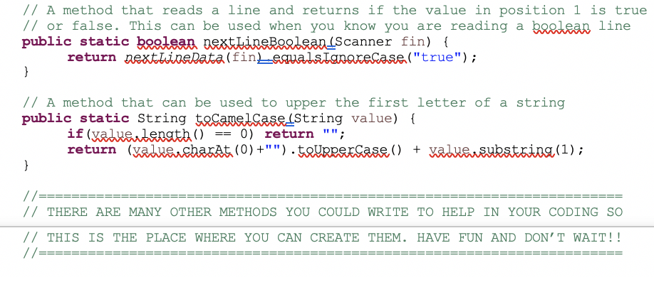 Java Class Generator For project 1 you are to create | Chegg.com