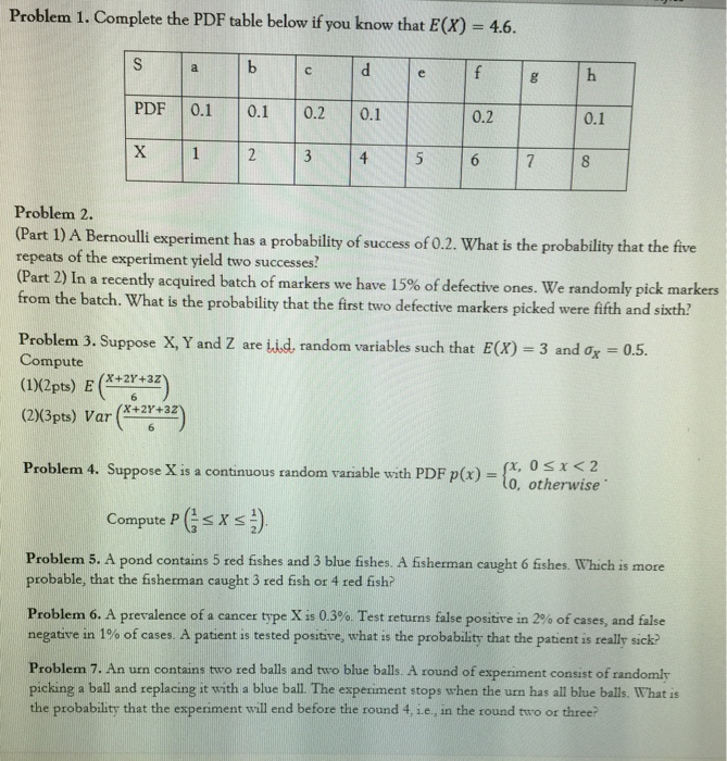 Statistics and probability Archive | March 07 2017 | Chegg.com