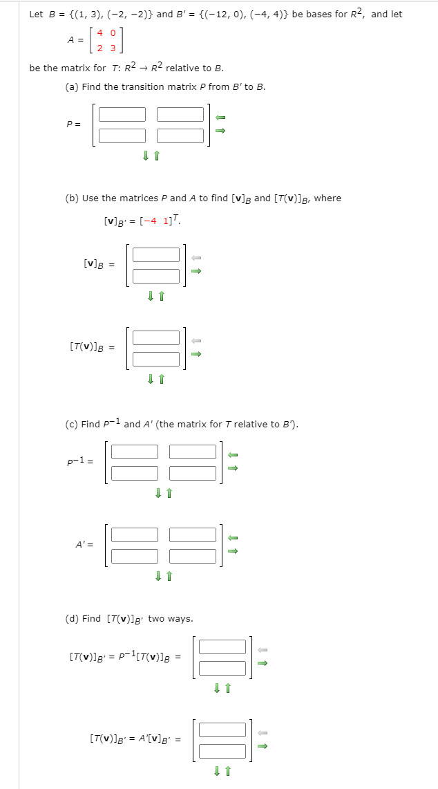 Solved Let B 1 3 2 2 And B 12 0 4 4 Chegg Com