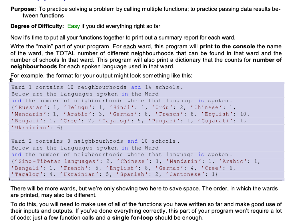 Solved PYTHON: ALL of the questions are part of one | Chegg.com