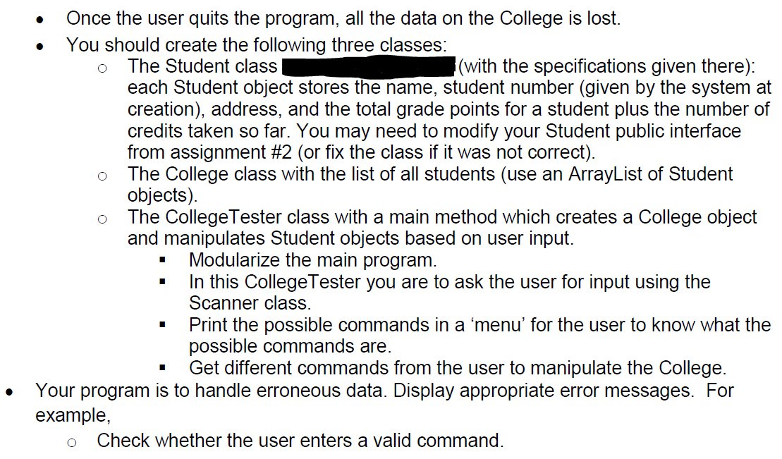 Solved Program: Develop a program that tests an object of | Chegg.com