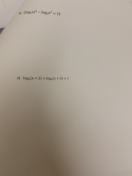 Solved Question 8: Solve the following equations: a) | Chegg.com