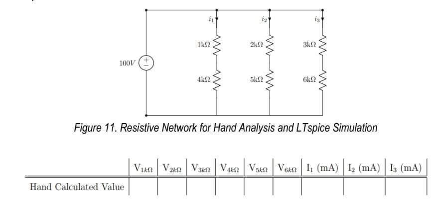 Solved Using hand calculation, determine the voltages across | Chegg.com