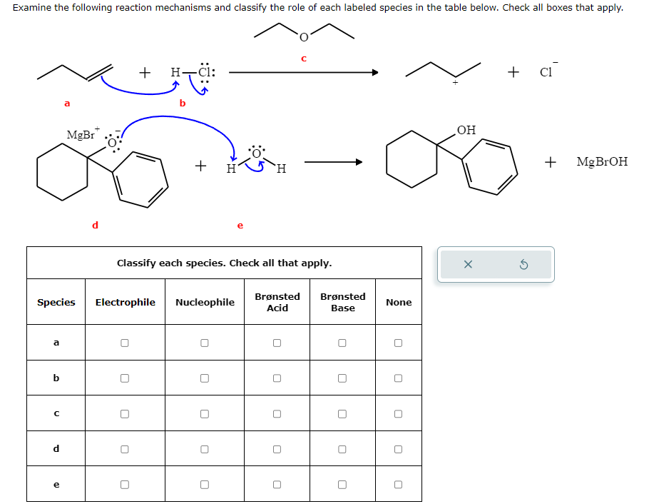 Solved Examine the following reaction mechanisms and | Chegg.com