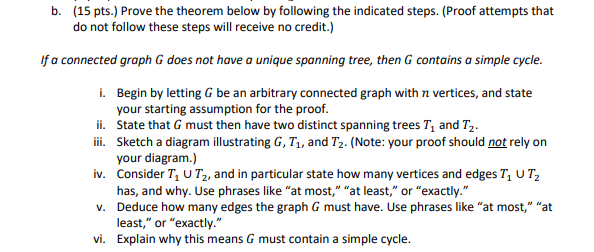 Solved B. (15 Pts. Prove The Theorem Below By Following The | Chegg.com