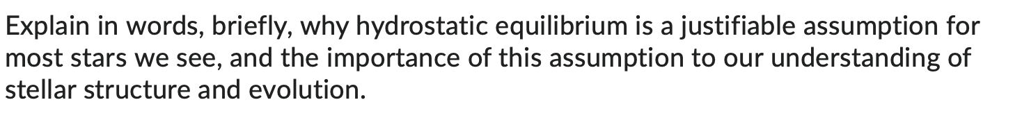 Solved Explain in words, briefly, why hydrostatic | Chegg.com