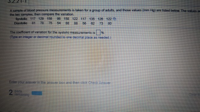 Solved Homework: 3-2 Measures of Variation Se Score: 0 of 11 | Chegg.com