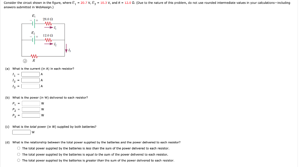 Solved Consider the circult shown in the figure, where &, = | Chegg.com