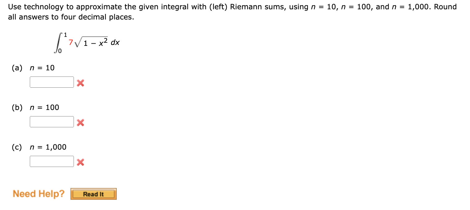 Solved (a) Attempted Answers For N = 10: [incorrect] | Cheggcom