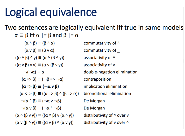 Solved [Logic) 1. Use the logical equivalences (slide #18 on | Chegg.com