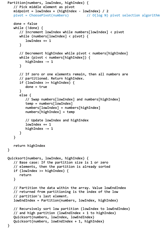 a) Consider the following pseudocode (shown on the | Chegg.com