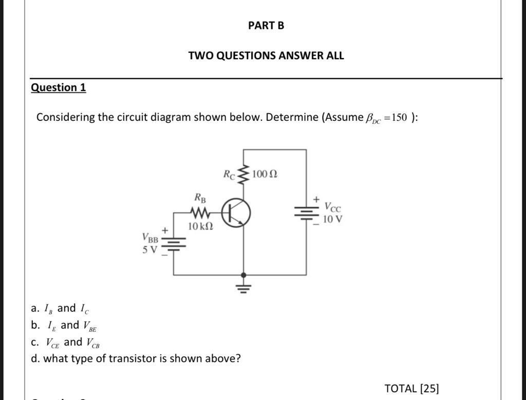 Solved PART B TWO QUESTIONS ANSWER ALL Question 1 | Chegg.com