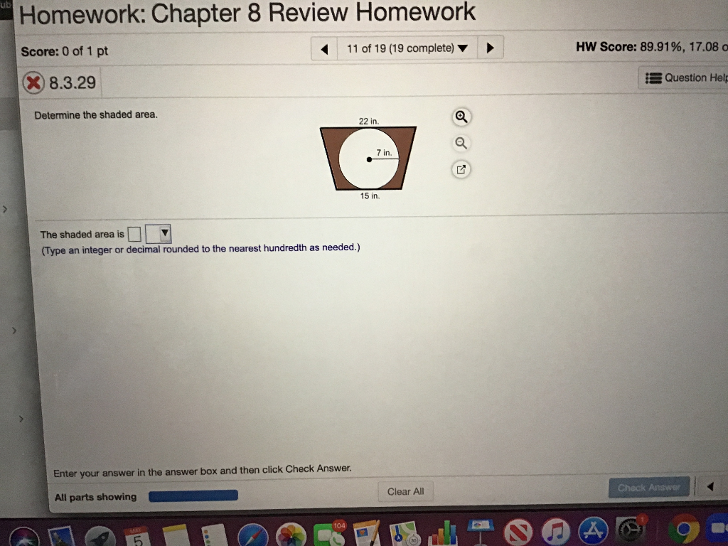 Solved Homework: Chapter 8 Review Homework 11 Of 19 (19 | Chegg.com