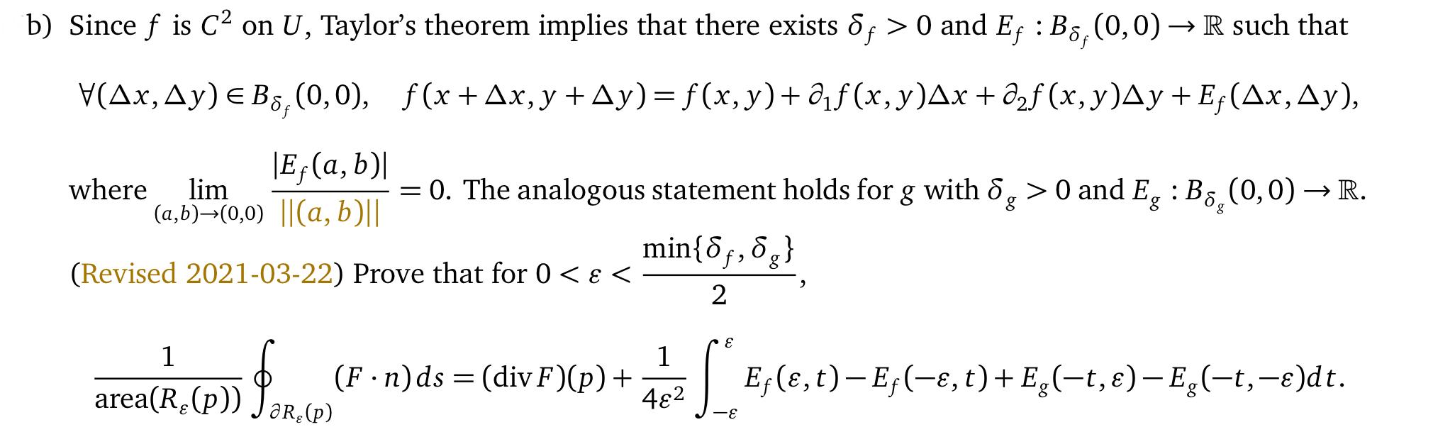 Let F F G Be A Vector Field In R2 With C2 Compon Chegg Com