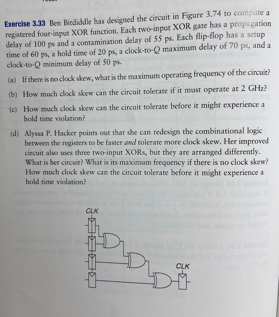 Solved Exercise 3.33 Ben Bitdiddle has designed the circuit