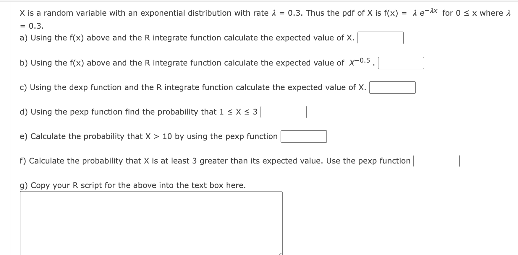 X is a random variable with an exponential | Chegg.com