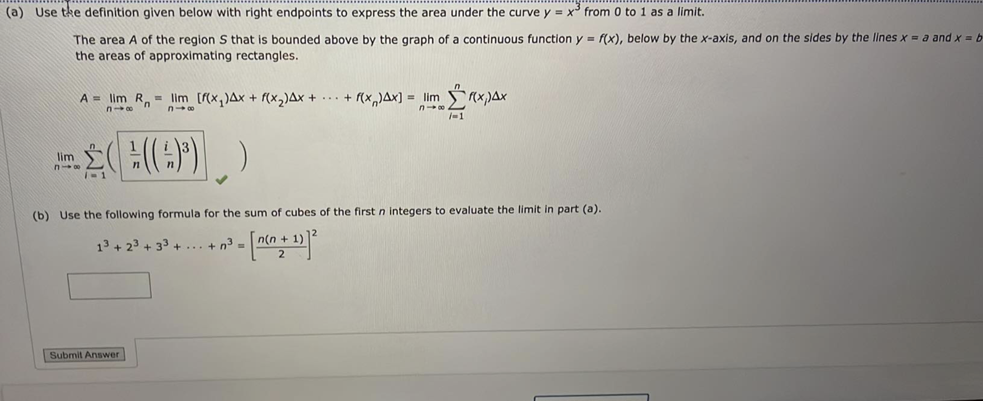 Solved Use the definition given below with right endpoints | Chegg.com