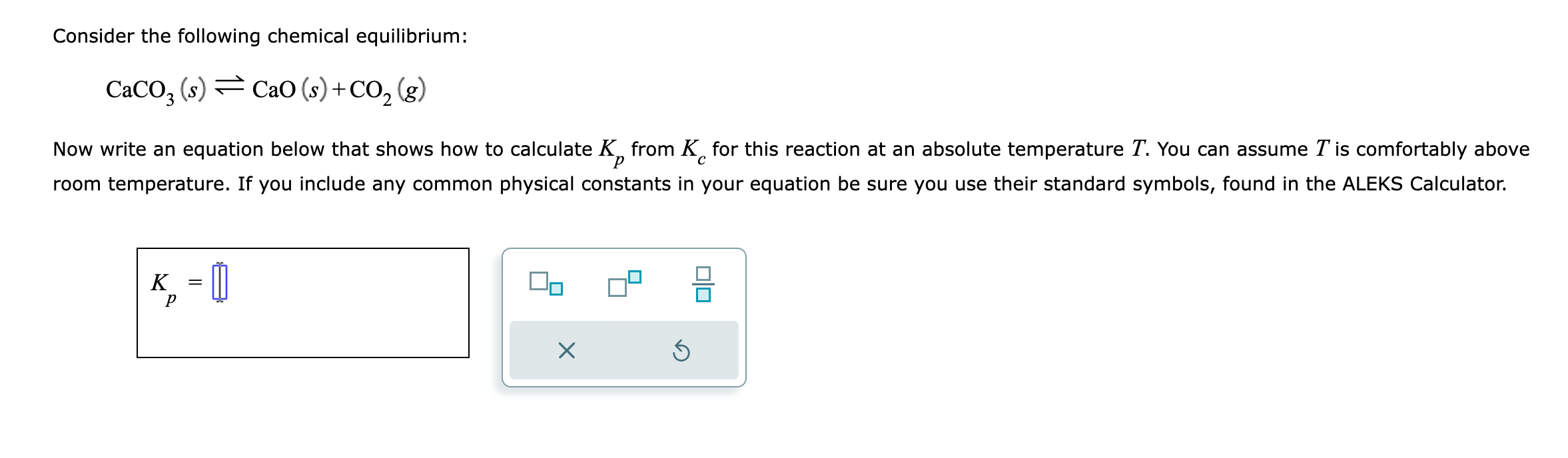 Solved Consider The Following Chemical Equilibrium: | Chegg.com