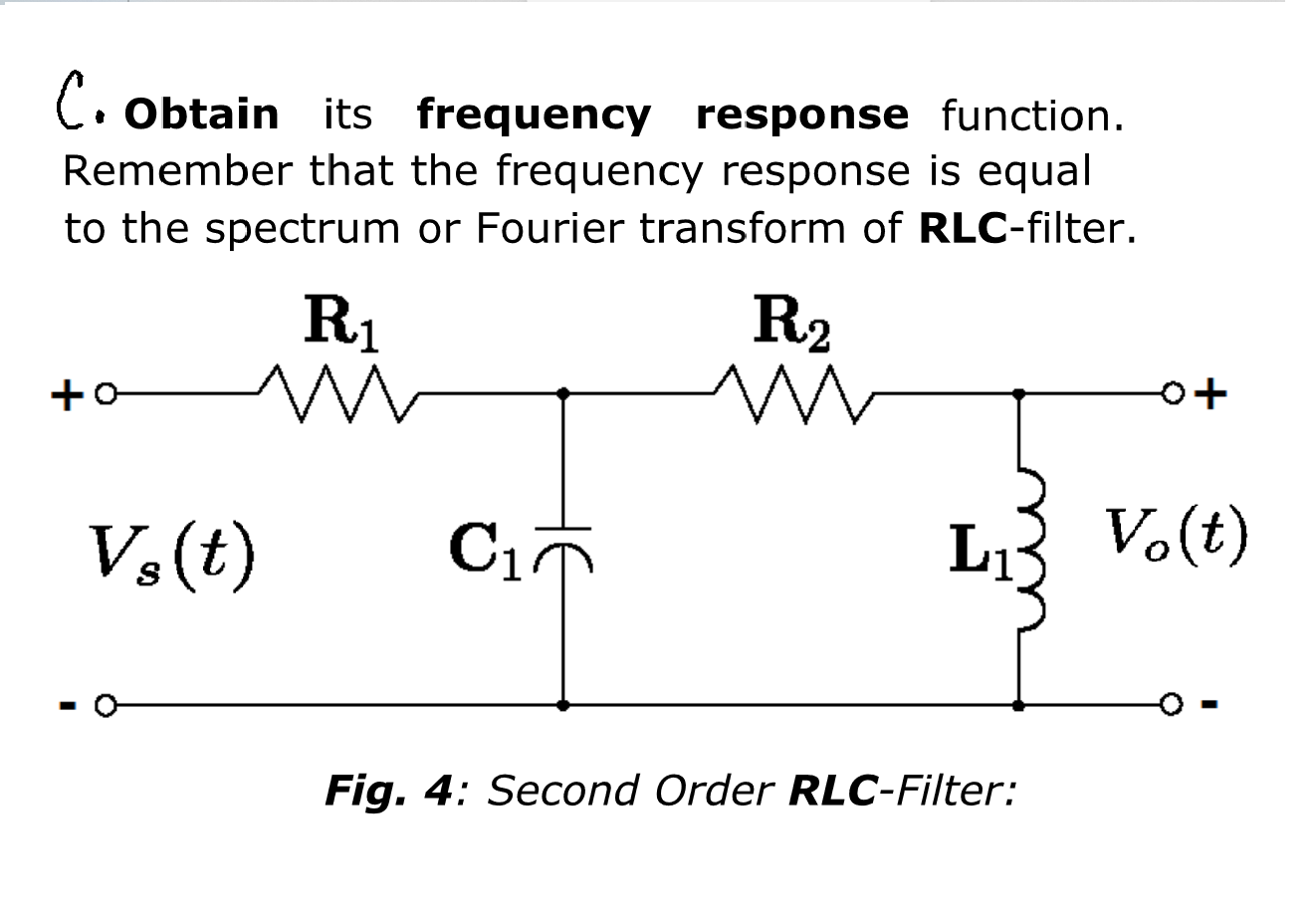 frequency response symbolic calculator