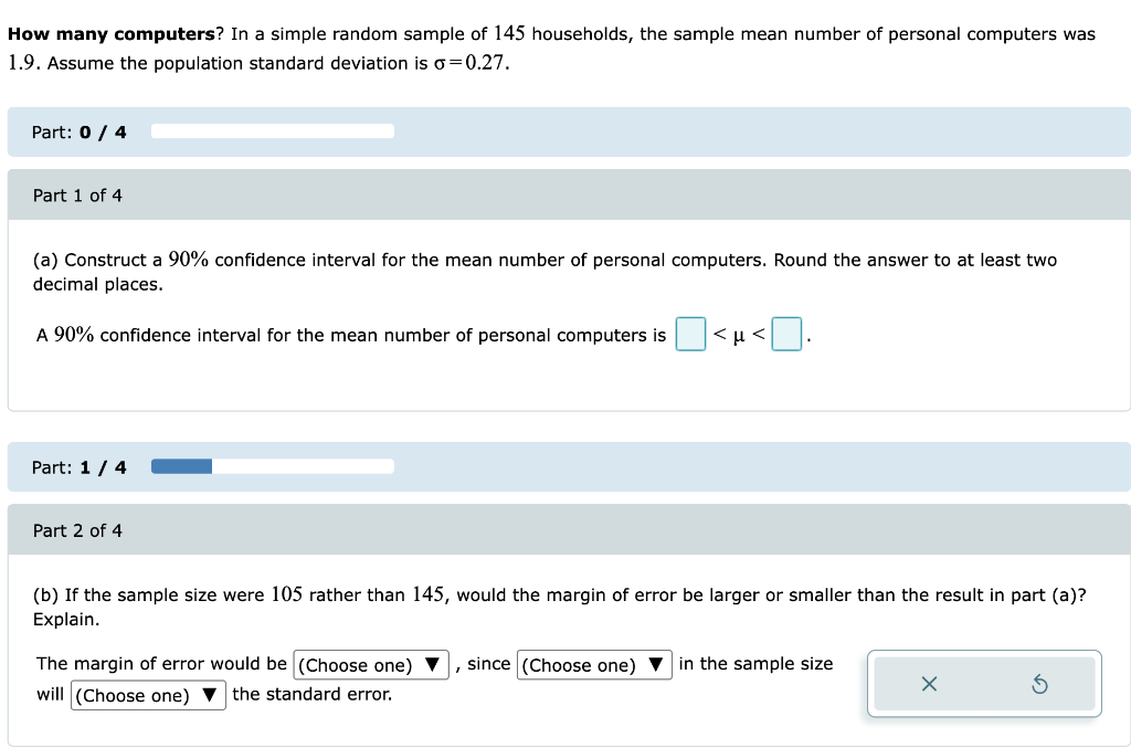Solved How many computers? In a simple random sample of 145