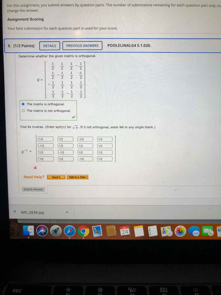 Solved For this assignment, you submit answers by question | Chegg.com