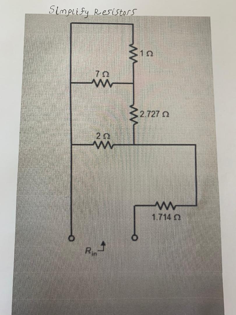 Solved Simplify Resistors 192 w 722 w 32.7270 2.02 w w