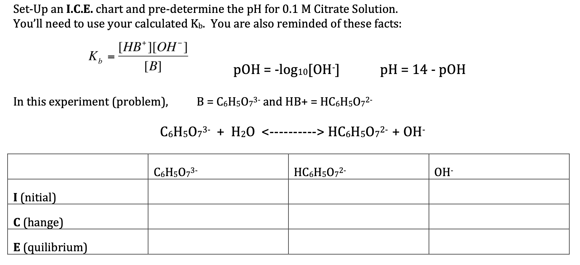 Solved Using the Ka1 of citric acid at 7.9×10−4, calculate