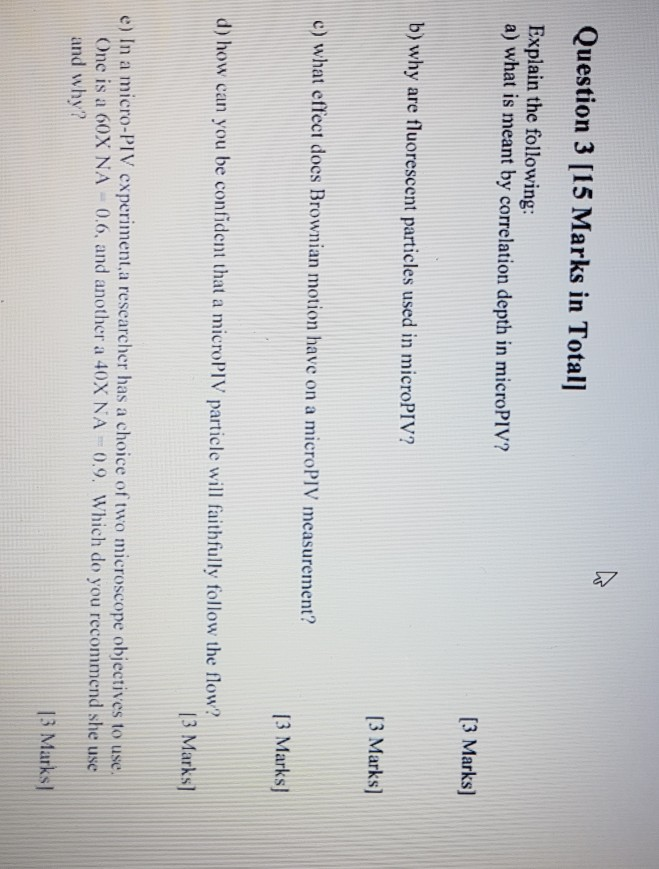 Solved Question 3 [15 Marks in Total] Explain the following: | Chegg.com