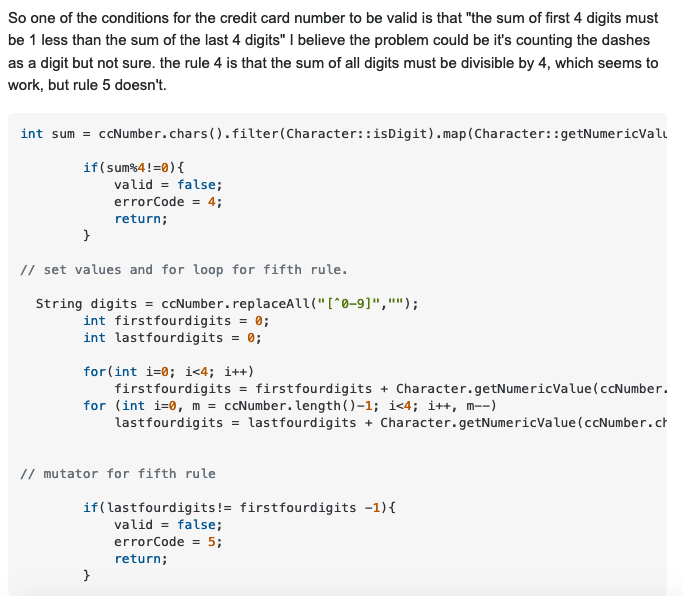Solved Credit card companies use built-in 