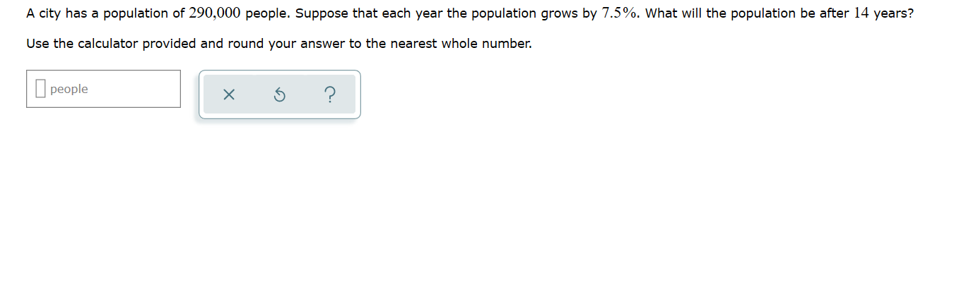 A City Has A Population Of 290 000 People Suppose Chegg Com